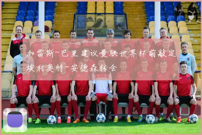 加雷斯-巴里建议曼联世界杯前敲定埃利奥特-安德森转会